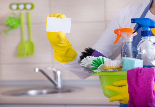 Office cleaning service in a Watford workplace reception area
