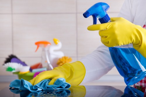Professional Watford cleaners at work in a clean home interior