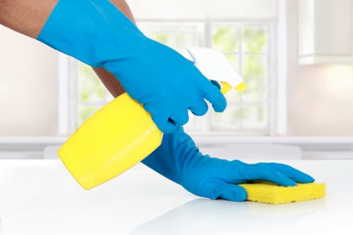 Supervisor reviewing emergency and housekeeping safety measures