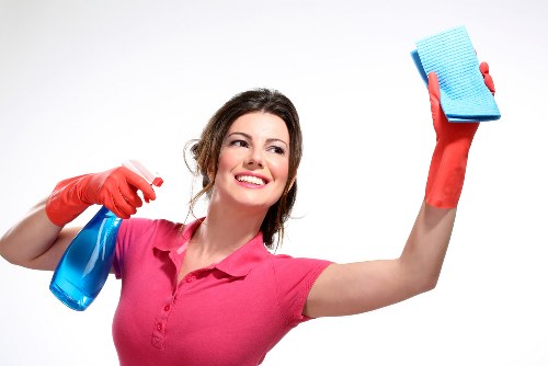 Team maintaining a safe and organised cleaning workspace